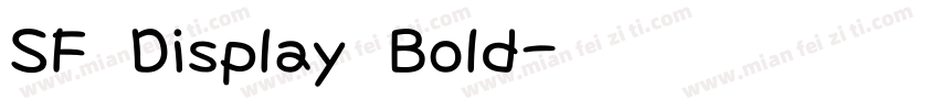 SF Display Bold字体转换